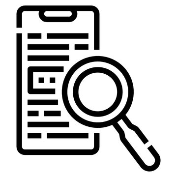 recommend clip art: search line icon