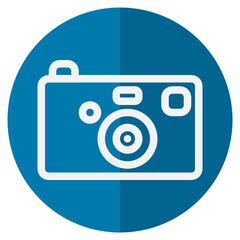 Compact Camera flat icon.