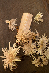 Obraz premium Wooden flowers