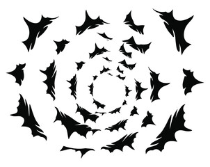 Obraz na płótnie Canvas Cartoon animation explosion effect design. Swirl effect frame. Black and white vector illustration