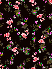 Fototapeta na wymiar floral digital print seamless 