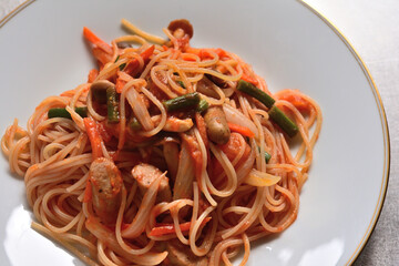 家庭料理・スパゲッティナポリタン