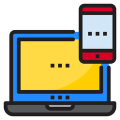 Responsive color line style icon