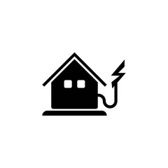 Electrical home logo vector icon template