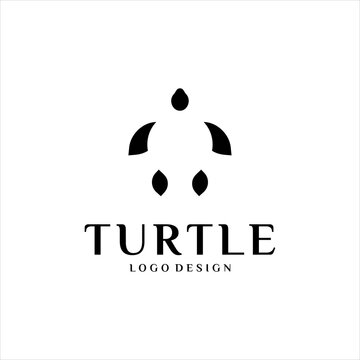 turtle abstract logo terrapin tortoise in undersea vector