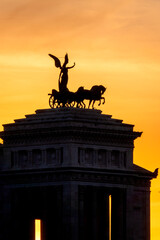 Obraz premium Rear view of the Altare della Patria