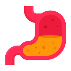 stomach organ icon illustration vector graphic
