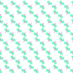 Seamless colorful butterfly hearts pattern