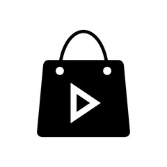 Music store icon isolated on white background