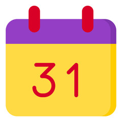 Calendar flat style icon