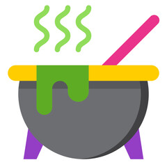 Cauldron flat style icon