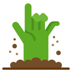 Zombie flat style icon