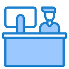 Customer blue style icon
