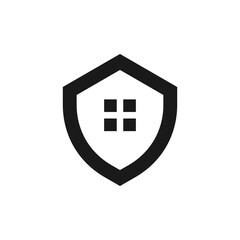 Obraz premium Shield home logo