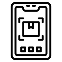 Mobile outline style icon