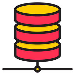 Database color line style icon