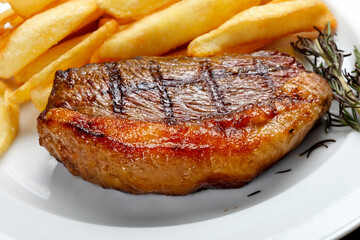 fries with Brazilian picanha