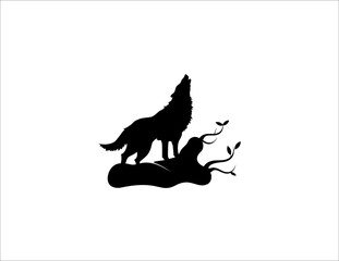 Wolf Creative Concept Logo Design Template