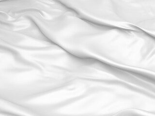 Naklejka premium White fabric texture background. Luxury cloth background