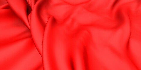 Abstract red luxury cloth background. Silk fabric texture