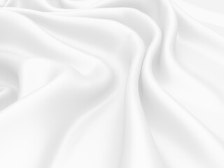White fabric texture background. Luxury cloth background