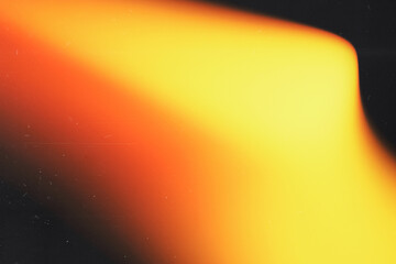 Orange light effect on black background. Abstract image. Illustration