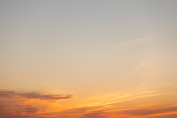 Beautiful sky with clouds and sunlight