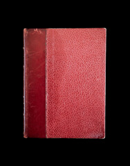 Old book on black background