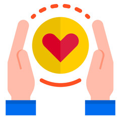 Save earth flat style icon