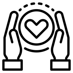 Save earth outline style icon