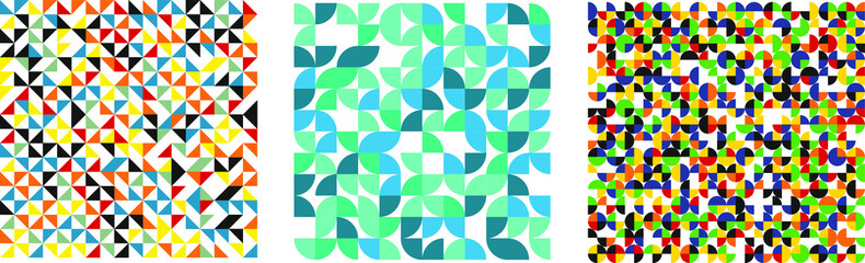 Vector colorful geometric background, bright abstract seamless.