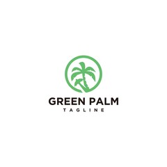 Fototapeta premium palm logo design templete .