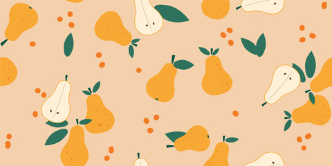 seamless pattern with pear