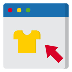 Shopping flat style icon