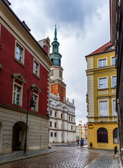 Obraz premium the central square of the city of Poznan in Poland