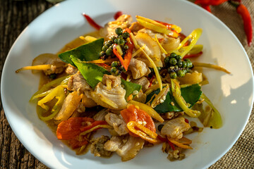 stir fried chicken with vegetables