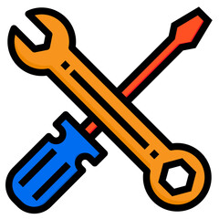 Tools color line style icon