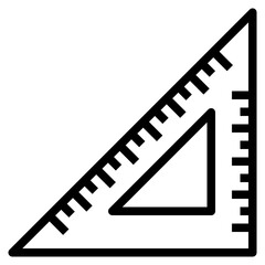 Ruler outline style icon