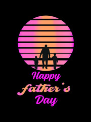 awesome father day t shirt designs vector