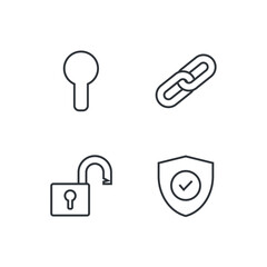 security set icon, isolated security set sign icon, vector illustration