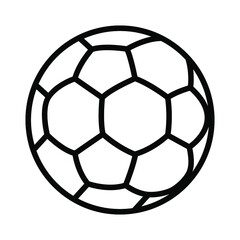 Fototapeta premium Football ball icon. Flat pictogram vector stock illustration. Isolated sign eps10