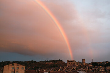 Rainbow over the castle