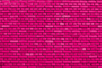 Naklejka na ściany i meble pink colored brick wall background