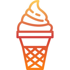 ice cream flat icon