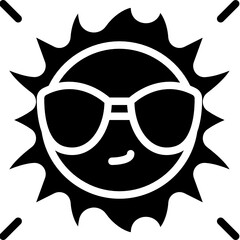 sun glyph icon