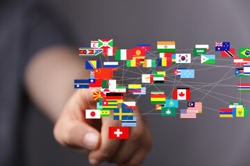 International Business World Flags Globe