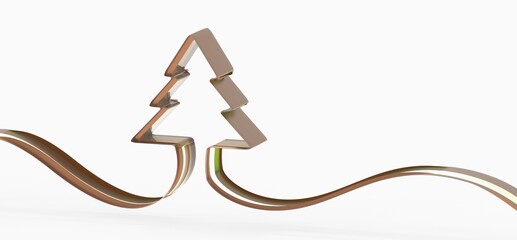 modern winter merry christmas card modern 3d minimal