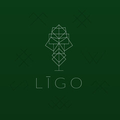 LIGO / JANI, Summer solstice, Oak Leaf, National symbols, Latvia, Holidays, Emerald and Pearl colors