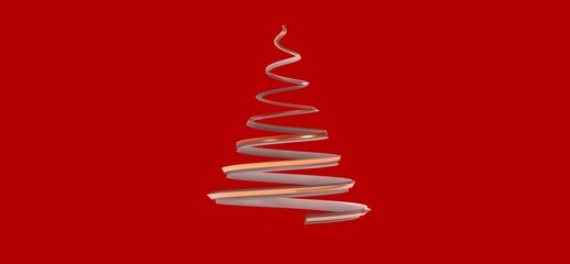 modern winter merry christmas card modern 3d minimal