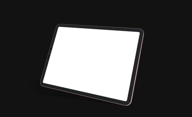 pc  tablet computer  ipad with blank 3d